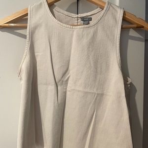 Denim White Tank Top